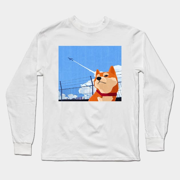 doggy Long Sleeve T-Shirt by unremarkable